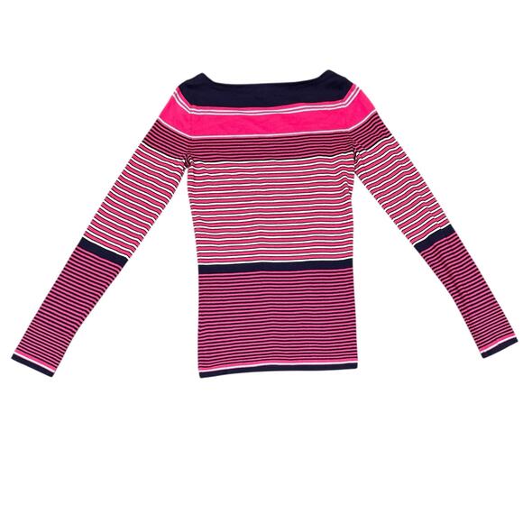 Lilly Pulitzer Striped Sweater Dress | Size Small | Pink & Navy Preppy Classic - Picture 6 of 7